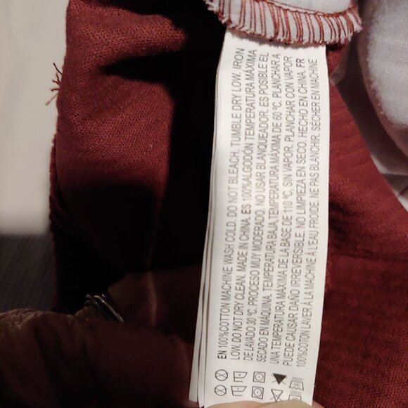 Women Wideleg Chunky Corduroy Crop Pants Granola Girl Contemporary Indie L Berry - Picture 6 of 6